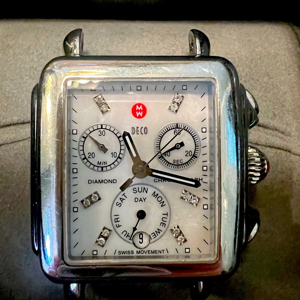 Michelle Art Deco Diamond and Mother of Pearl Face!!